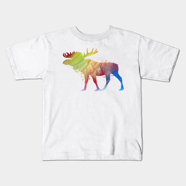 Moose Kids T-Shirt by TheJollyMarten